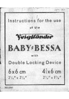 Voigtlander Bessa 46 manual. Camera Instructions.